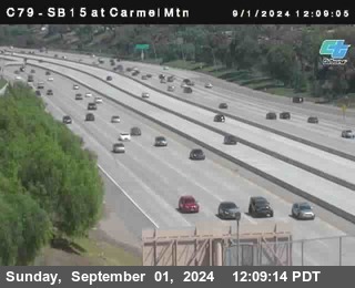 NB 15 at Carmel Mountain Rd.