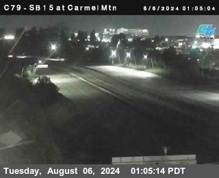 NB 15 at Carmel Mountain Rd.