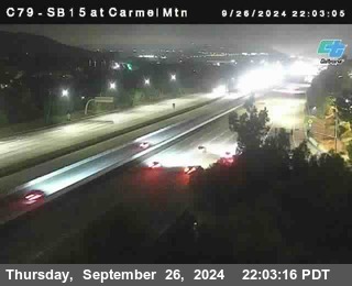 NB 15 at Carmel Mountain Rd.