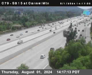 NB 15 at Carmel Mountain Rd.