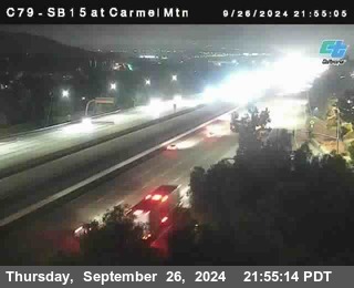 NB 15 at Carmel Mountain Rd.