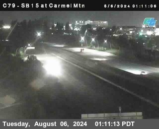 NB 15 at Carmel Mountain Rd.