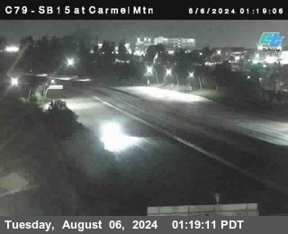 NB 15 at Carmel Mountain Rd.