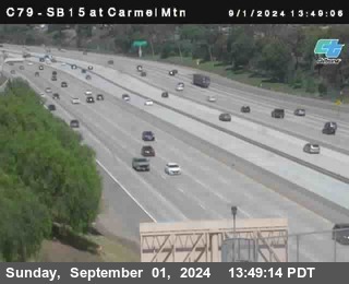 NB 15 at Carmel Mountain Rd.