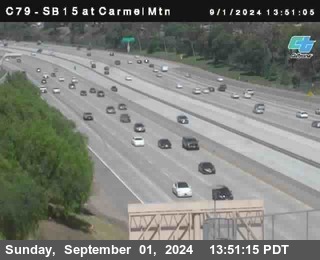 NB 15 at Carmel Mountain Rd.