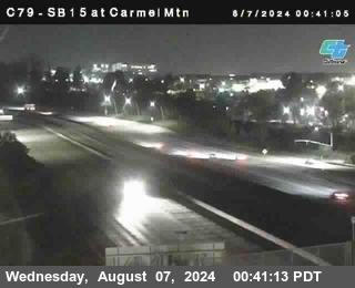 NB 15 at Carmel Mountain Rd.