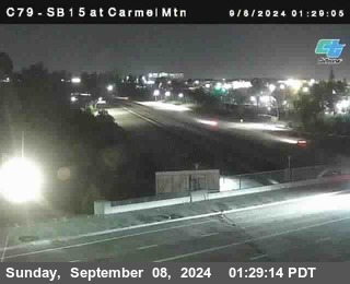 NB 15 at Carmel Mountain Rd.