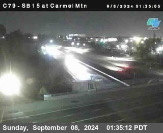 NB 15 at Carmel Mountain Rd.