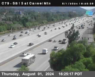 NB 15 at Carmel Mountain Rd.