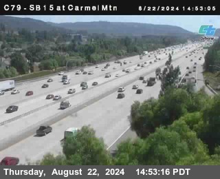 NB 15 at Carmel Mountain Rd.