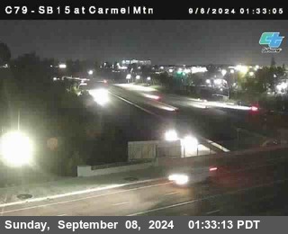 NB 15 at Carmel Mountain Rd.