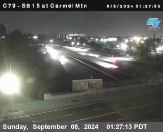 NB 15 at Carmel Mountain Rd.