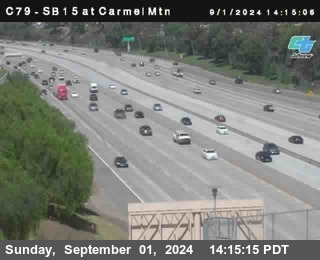 NB 15 at Carmel Mountain Rd.