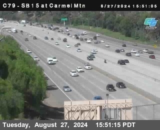 NB 15 at Carmel Mountain Rd.