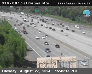 NB 15 at Carmel Mountain Rd.