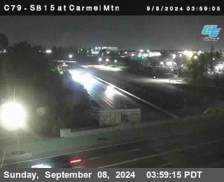 NB 15 at Carmel Mountain Rd.