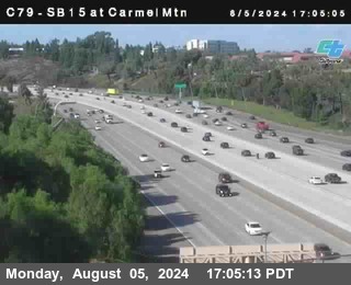 NB 15 at Carmel Mountain Rd.