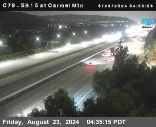 NB 15 at Carmel Mountain Rd.