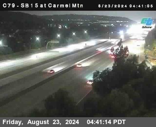 NB 15 at Carmel Mountain Rd.