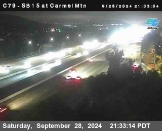 NB 15 at Carmel Mountain Rd.