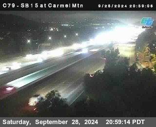 NB 15 at Carmel Mountain Rd.