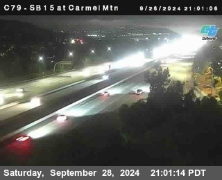 NB 15 at Carmel Mountain Rd.