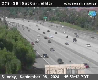 NB 15 at Carmel Mountain Rd.