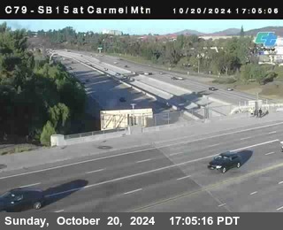 NB 15 at Carmel Mountain Rd.