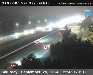 NB 15 at Carmel Mountain Rd.