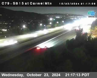 NB 15 at Carmel Mountain Rd.