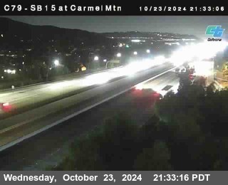 NB 15 at Carmel Mountain Rd.