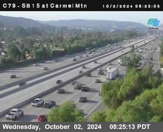 NB 15 at Carmel Mountain Rd.