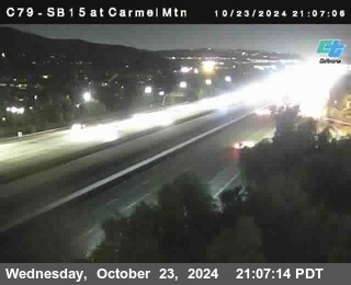 NB 15 at Carmel Mountain Rd.