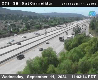 NB 15 at Carmel Mountain Rd.