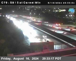 NB 15 at Carmel Mountain Rd.