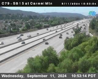 NB 15 at Carmel Mountain Rd.