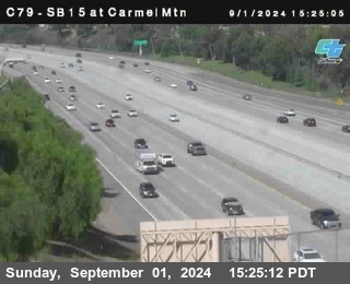 NB 15 at Carmel Mountain Rd.