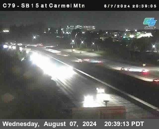 NB 15 at Carmel Mountain Rd.