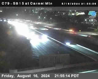 NB 15 at Carmel Mountain Rd.