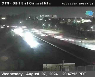 NB 15 at Carmel Mountain Rd.