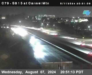 NB 15 at Carmel Mountain Rd.