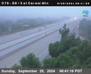 NB 15 at Carmel Mountain Rd.