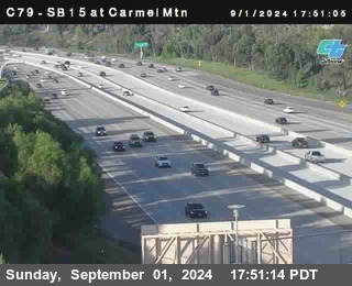 NB 15 at Carmel Mountain Rd.