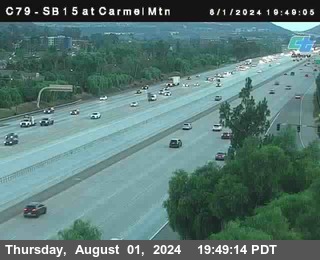 NB 15 at Carmel Mountain Rd.