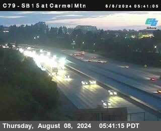 NB 15 at Carmel Mountain Rd.