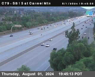 NB 15 at Carmel Mountain Rd.