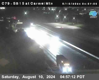 NB 15 at Carmel Mountain Rd.