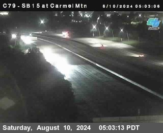 NB 15 at Carmel Mountain Rd.