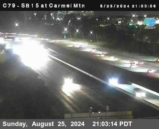 NB 15 at Carmel Mountain Rd.