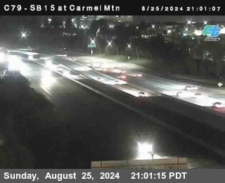 NB 15 at Carmel Mountain Rd.